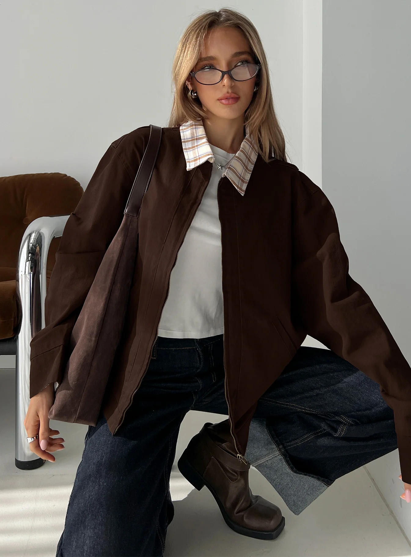 Soraia Workwear Jacket Brown