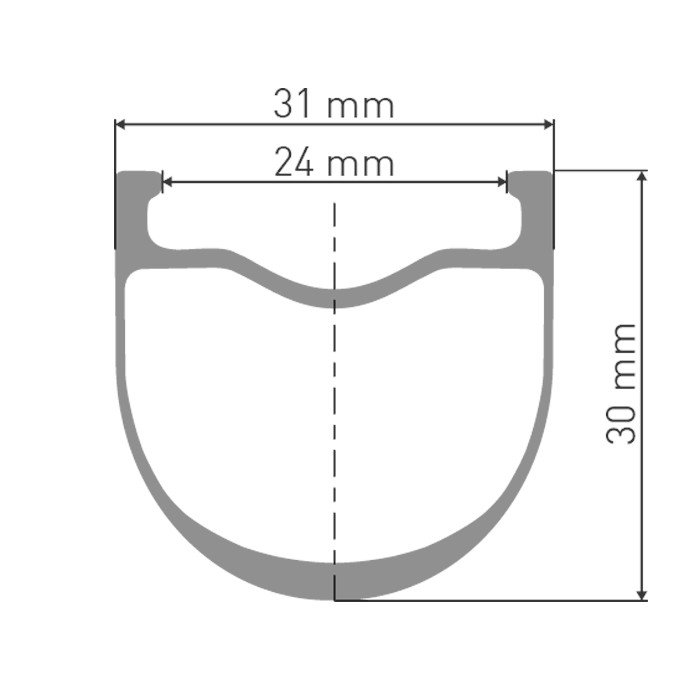 DT Swiss HGC 1400 SPLINE 30 Front Wheel - 27.5