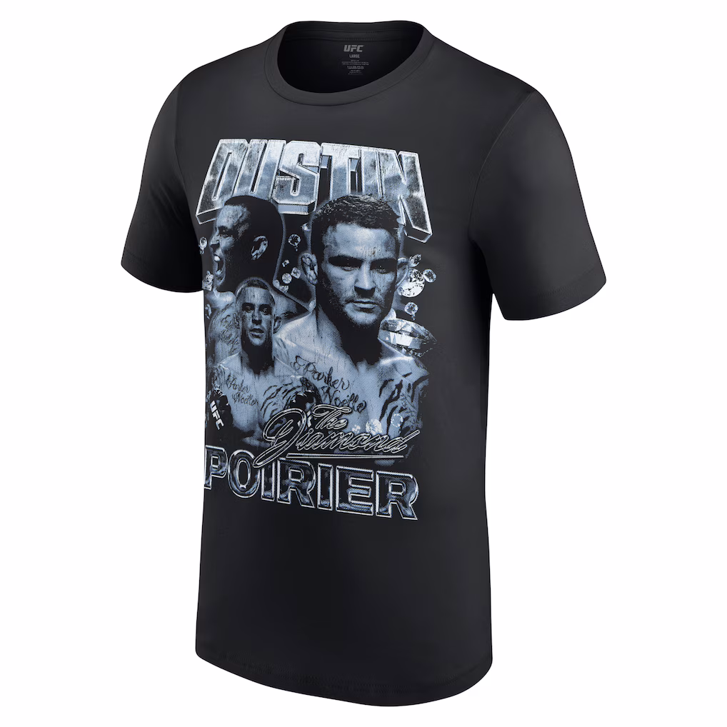 Men's UFC Black Dustin Poirier Quasar T-Shirt