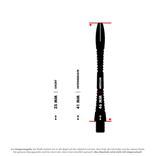 Winmau Triad Aluminum Shafts - Black