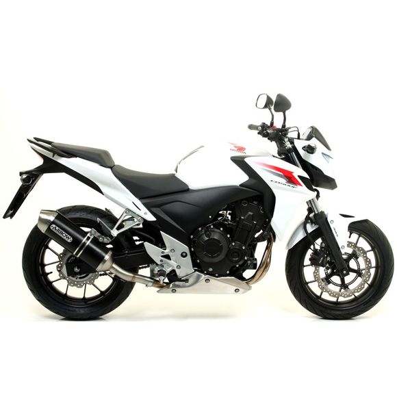 Arrow Alu dark race-tech silencer steel tipRef: 71804AON / CMB71804AON+71480MI