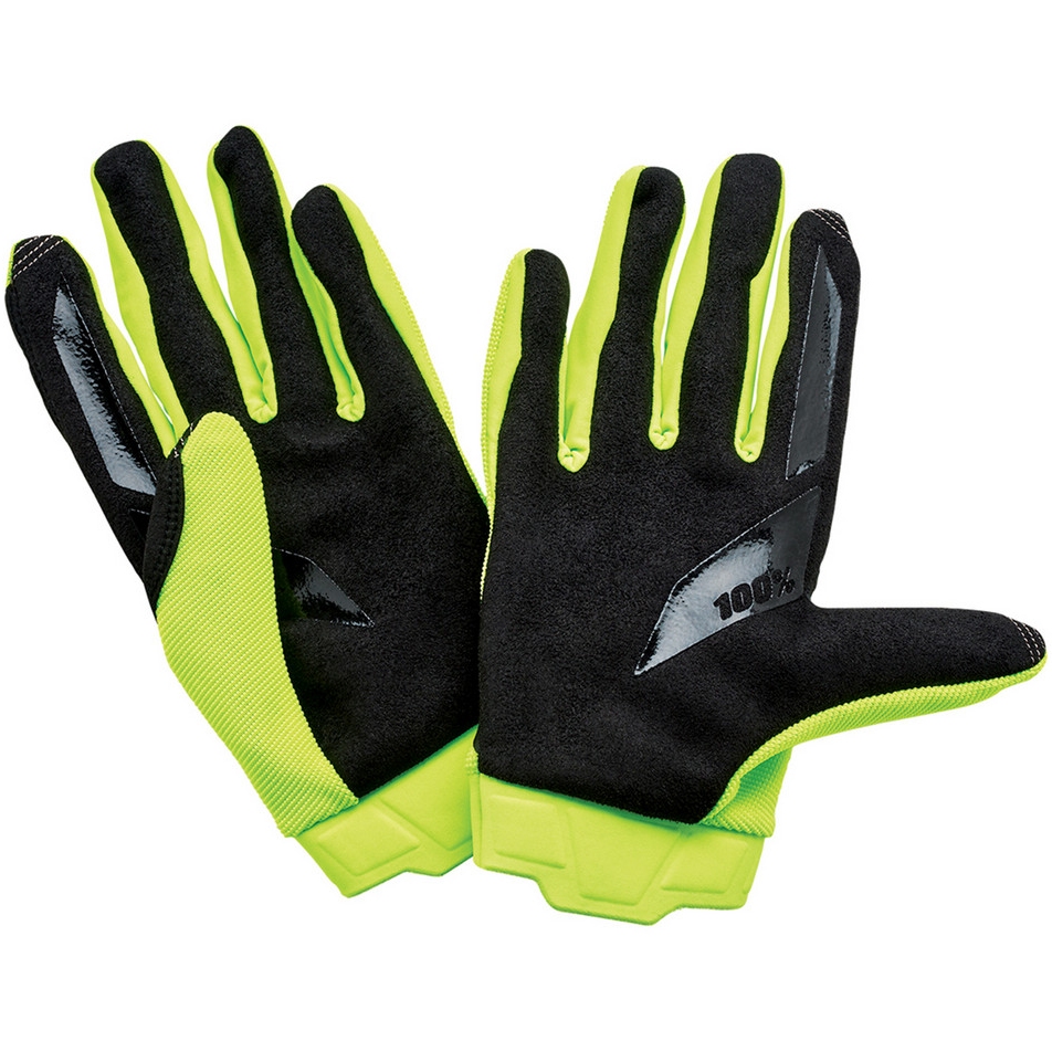 100% Ridecamp Gloves Men - fluo yellow