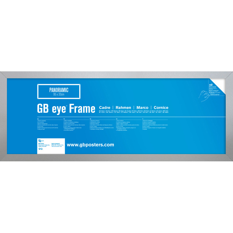 GBEYE MDF Silver Frame (33 x 95 cm)