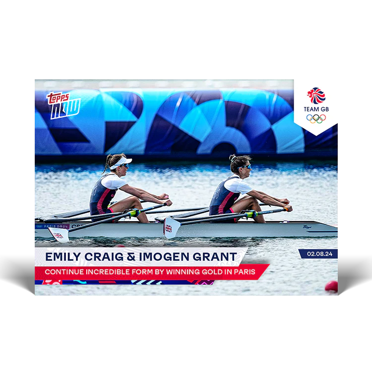 Emily Craig & Imogen Grant - Continue incredible form by winning gold in Paris - 2024 Team GB TOPPS NOW® Card 14