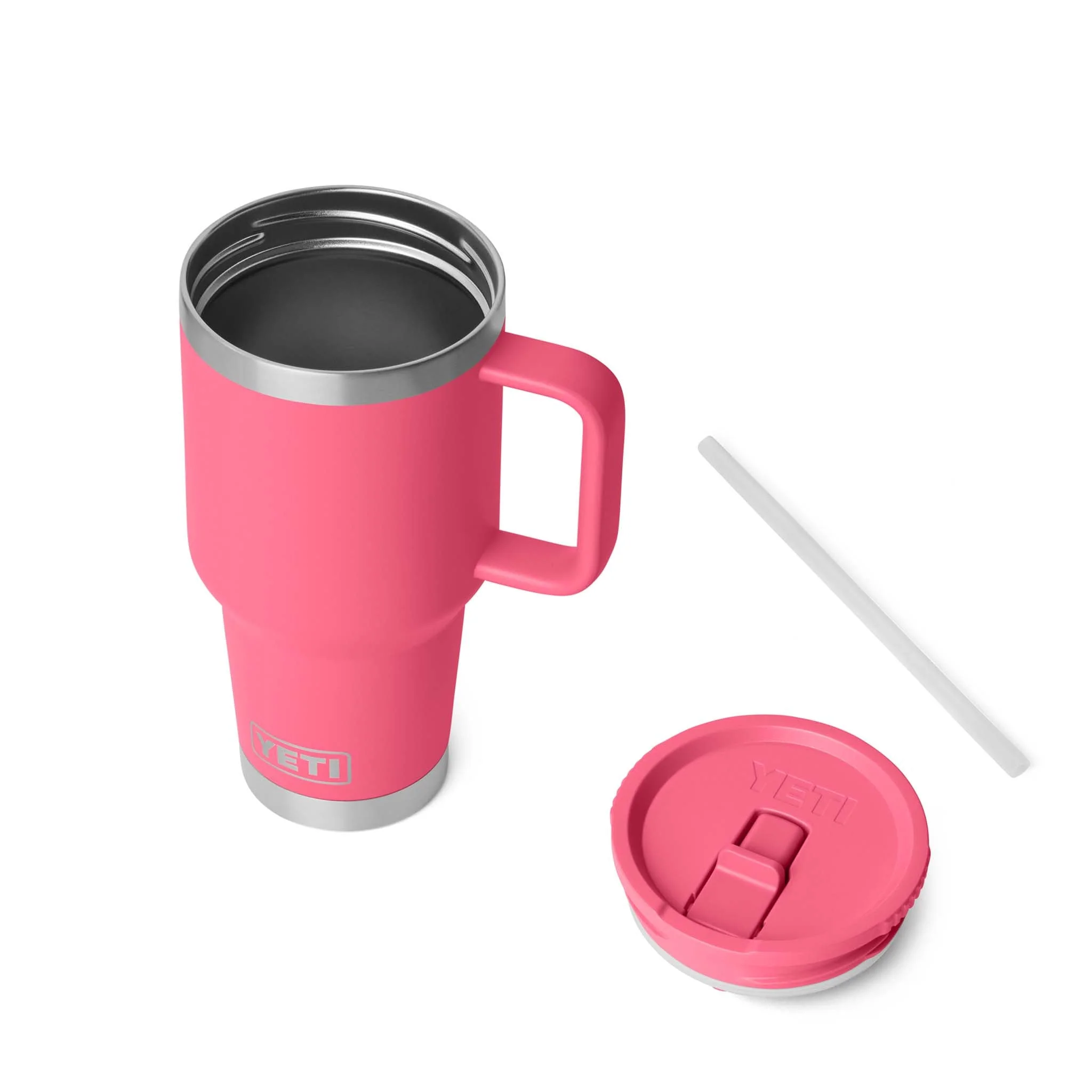 YETI Tropical Pink 30oz Travel Straw Mug