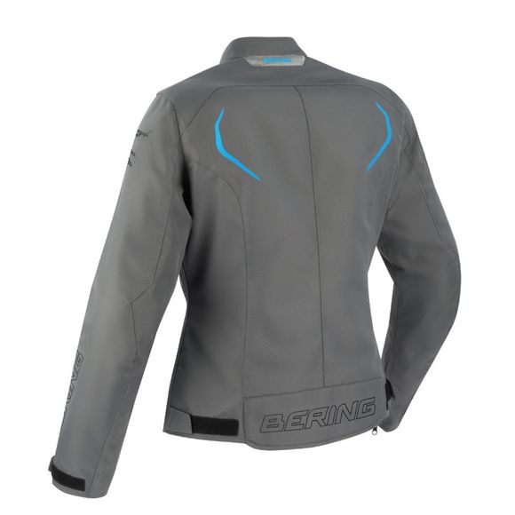 Bering Lady Dundy Bering Motorcycle Jacket - Gray / BlueRef: Br1541-C366