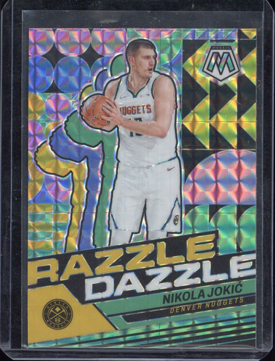 2023-24 Panini Mosaic Basketball Nikola Jokic Razzle Dazzle #3