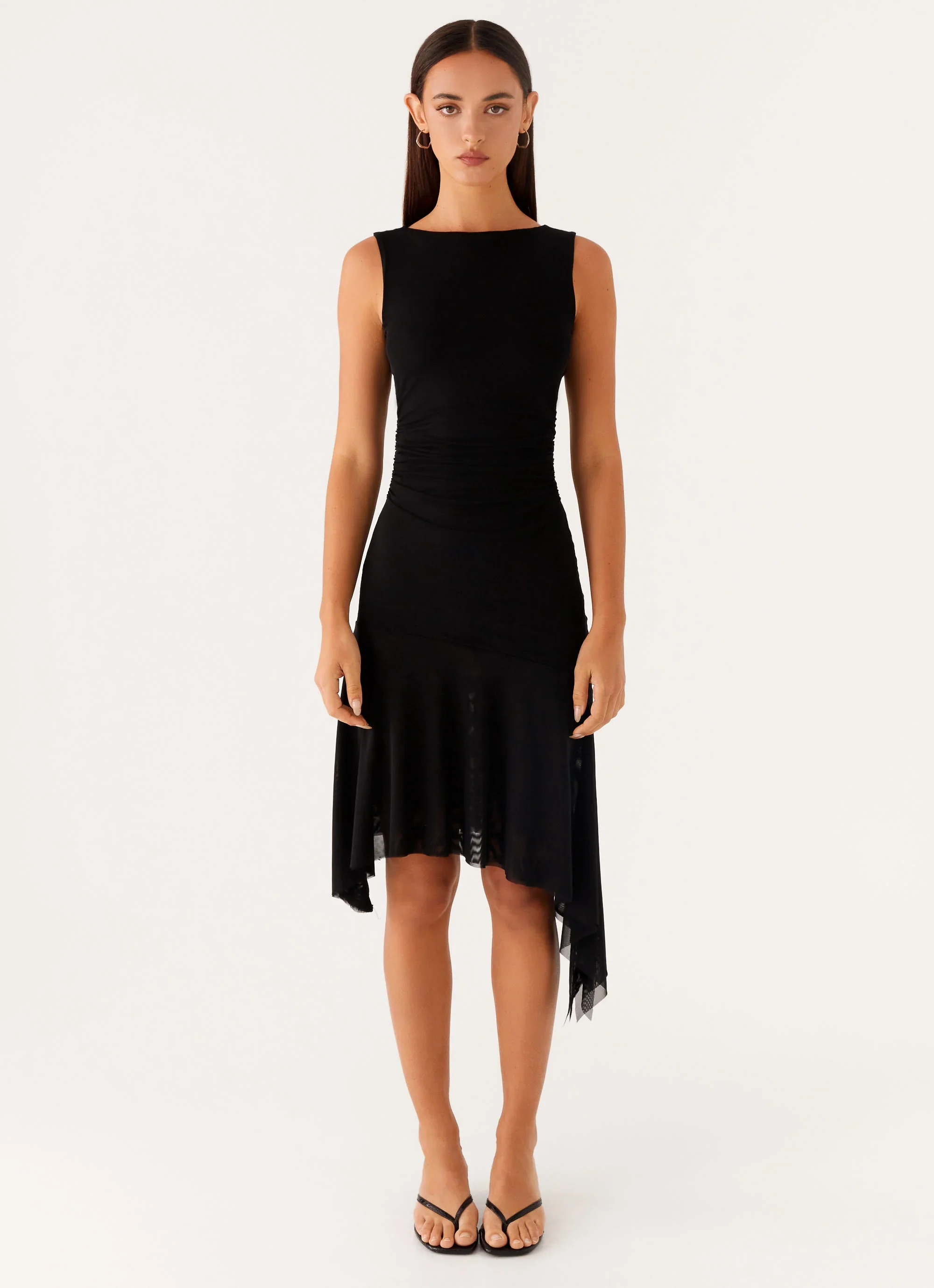 Winona Midi Dress - Black