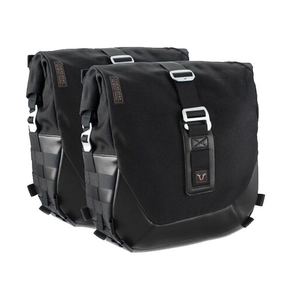 SW-MOTECH Legend Gear saddlebags set side bags Black edition (2 x 13.5 liters) with supports - BlackRef: swm0042 / bc.hta.05.876.20100