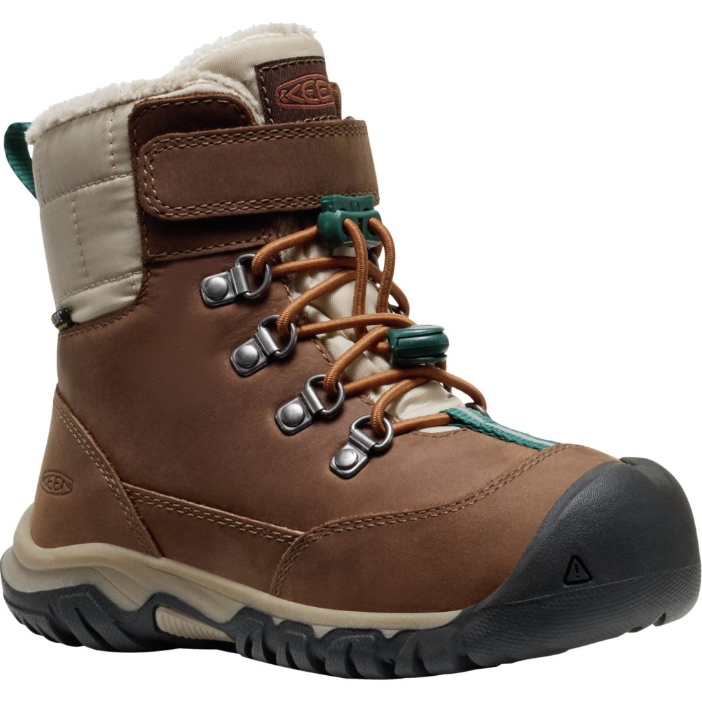 KEEN Kanibou Waterproof Winter Boots Kids - Dark Earth/Roasted Pecan
