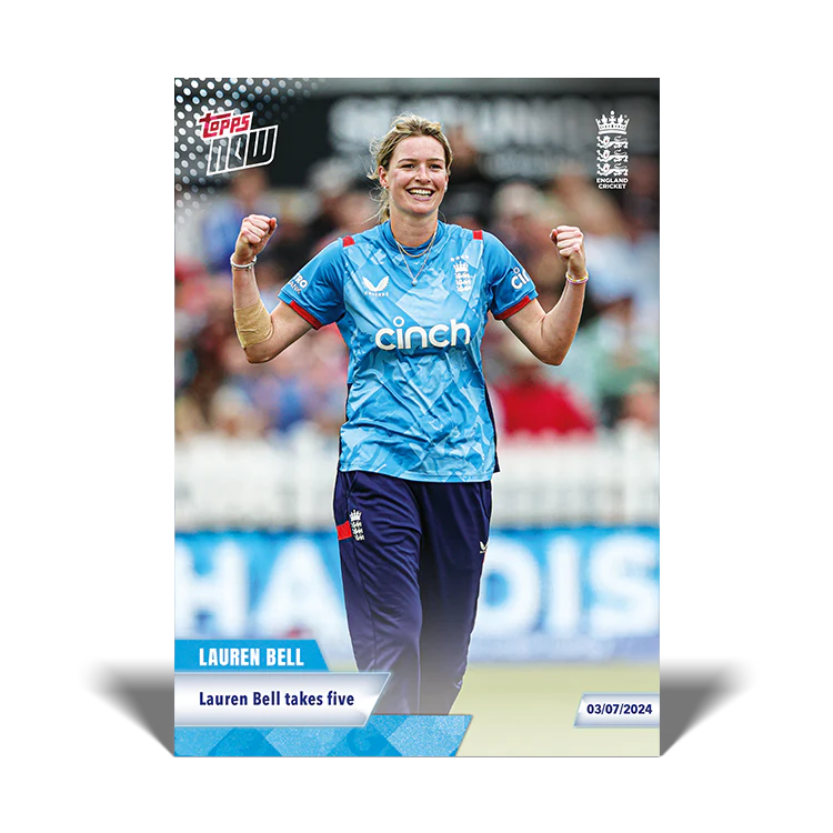 Lauren Bell - Lauren Bell takes five - 23/24 ECB TOPPS NOW® Card 6 - PR: 18