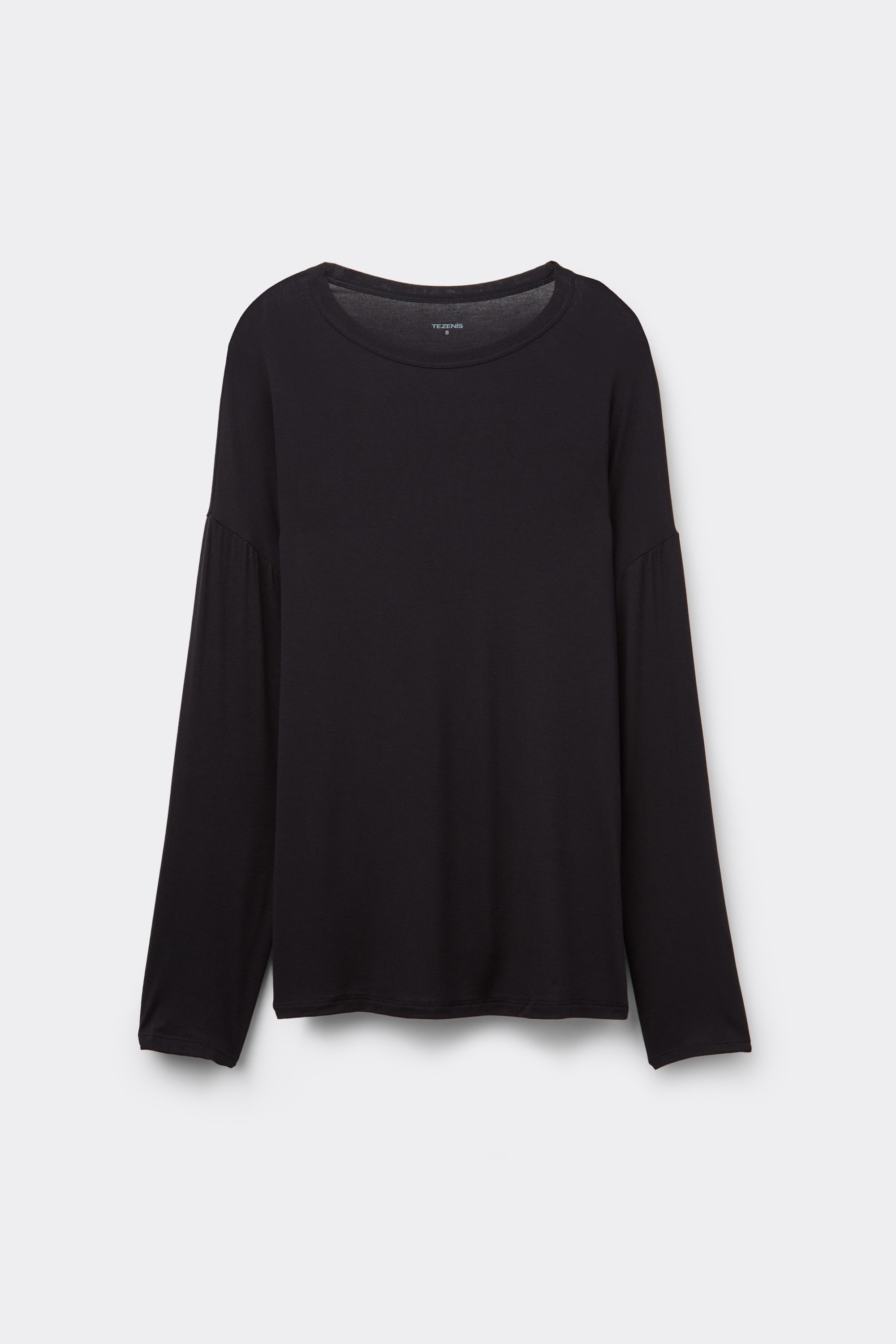 Long Sleeve Oversized Viscose Top
