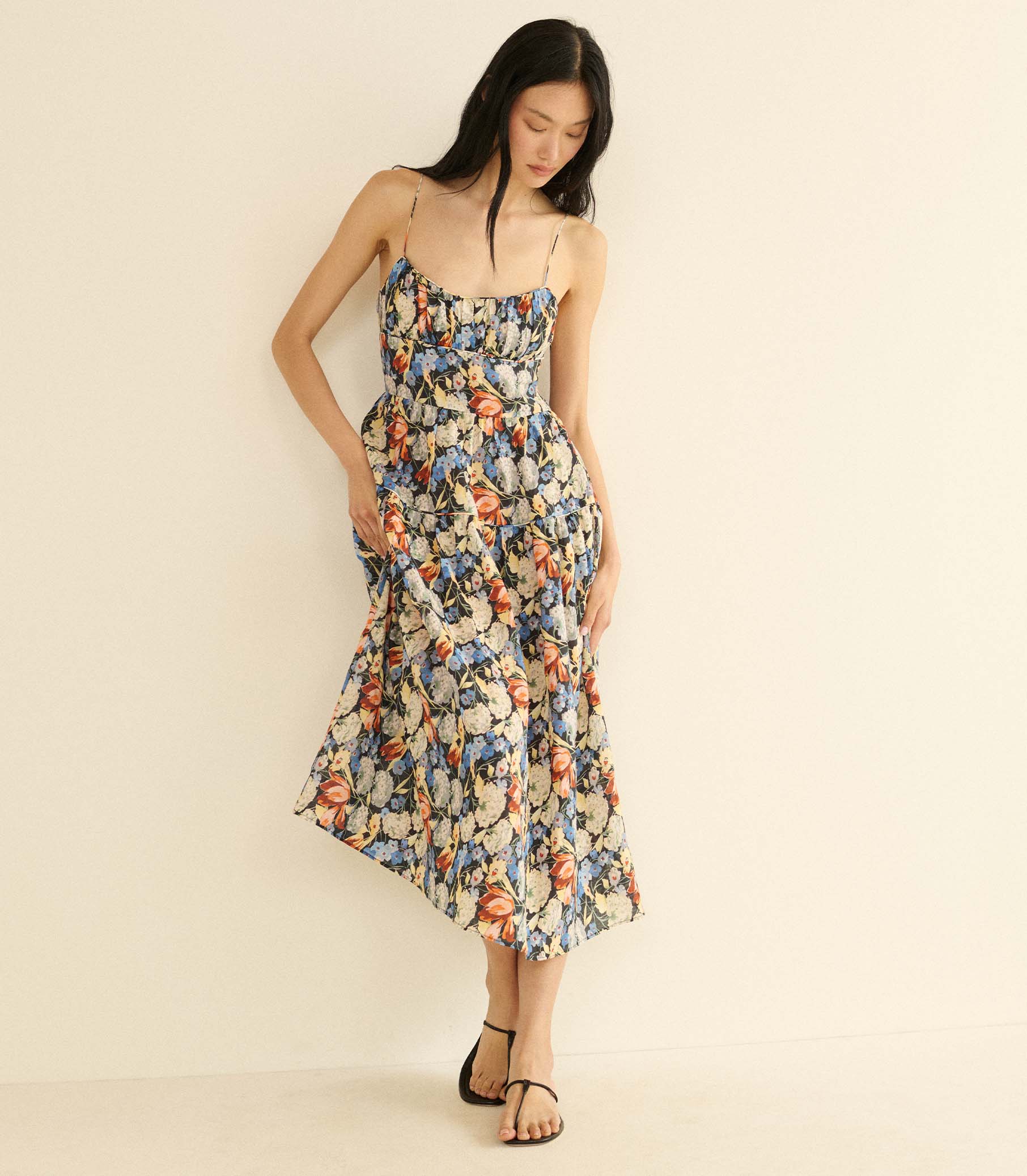 Benoit Midi Dress - Petit Jardin de Villandry