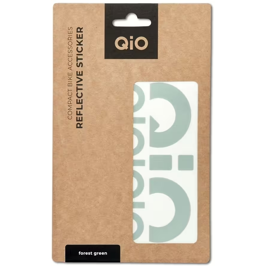 QiO Reflective Sticker - for frame color forest green
