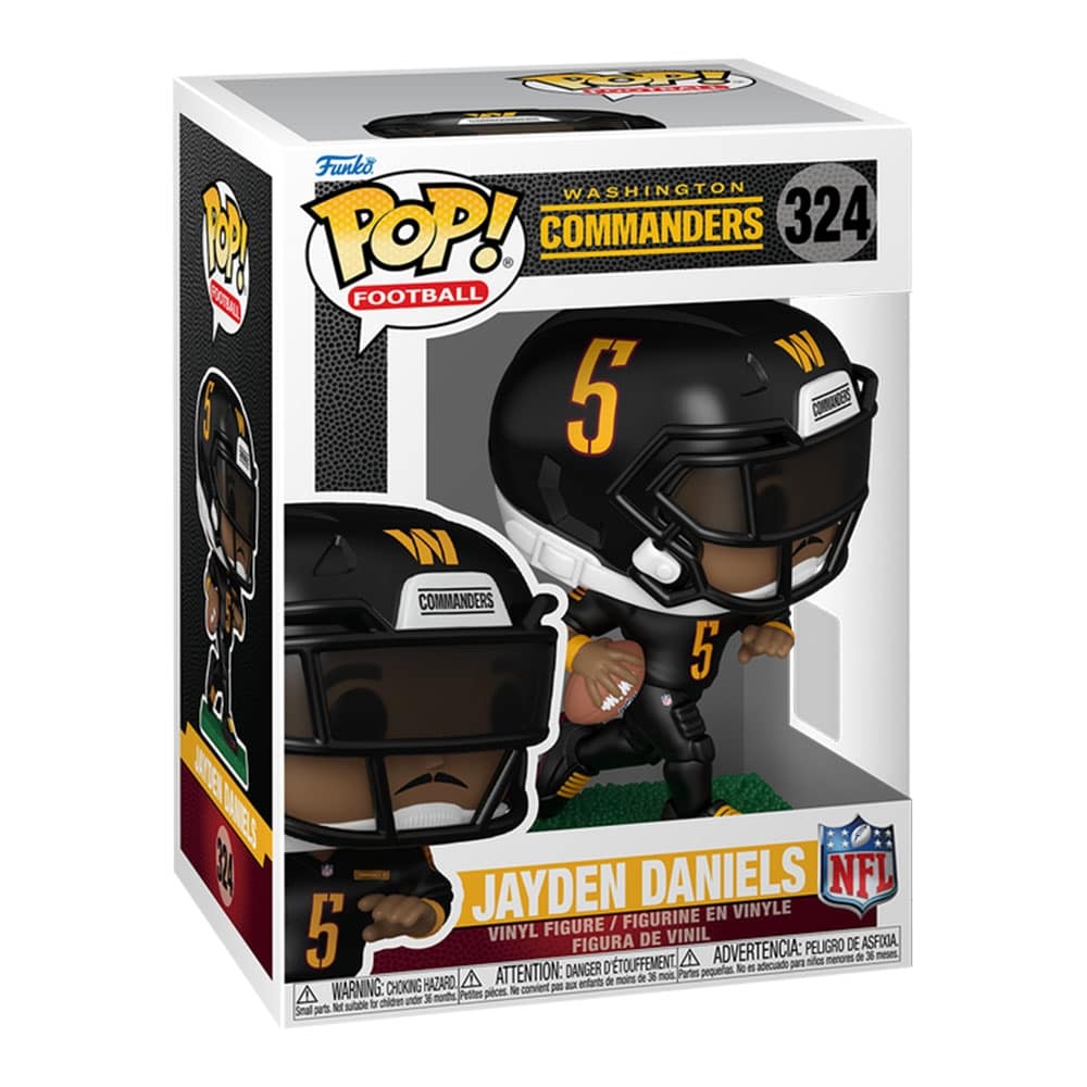 Funko POP! #324 Jayden Daniels Washington Commanders Vinyl NFL Figure