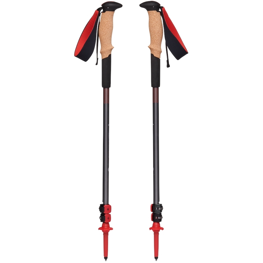 Black Diamond Pursuit Shock Trekking Poles (Pair) - Steel Grey-Octane