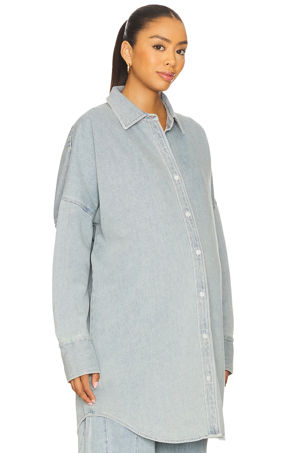 Denim Oversized Shirt Dress