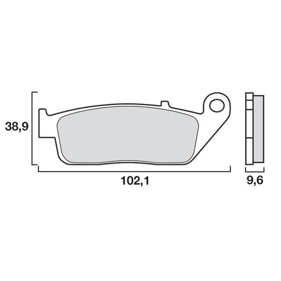 Brembo Sinter Metal Sintered Rear Brake PadsRef: 07HO31SP