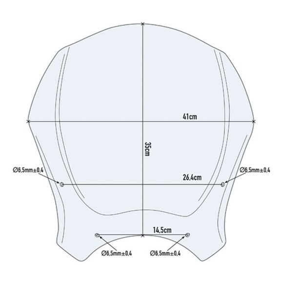 Givi Smoked BubbleRef: 140S+AL6410A / 140S