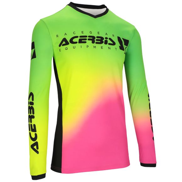 Maillot cross Acerbis MX J-TRACK STABI 2024 - Rose / JauneRef : AE5392