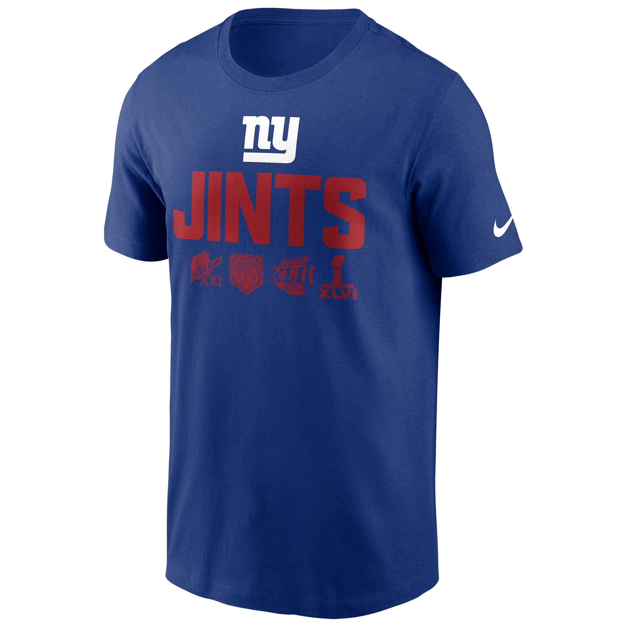 New York Giants JINTS Nike Essential NFL T-Shirt Blue