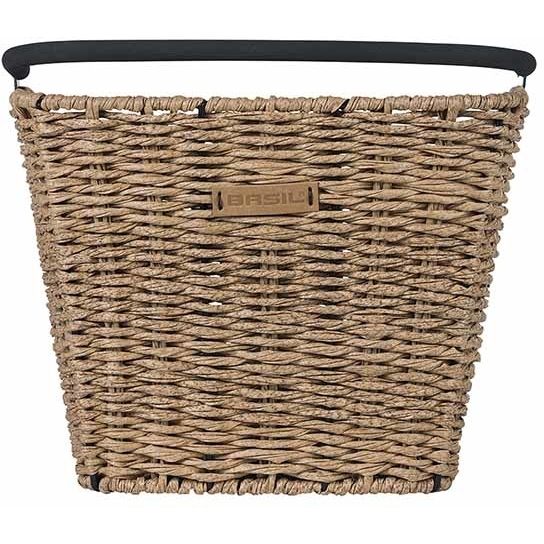Basil Bremen Rattan Look KF Front Wheel Basket 27L - brown