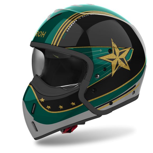 Casque modulable Airoh J110 - COMMAND - VertRef : AR1406