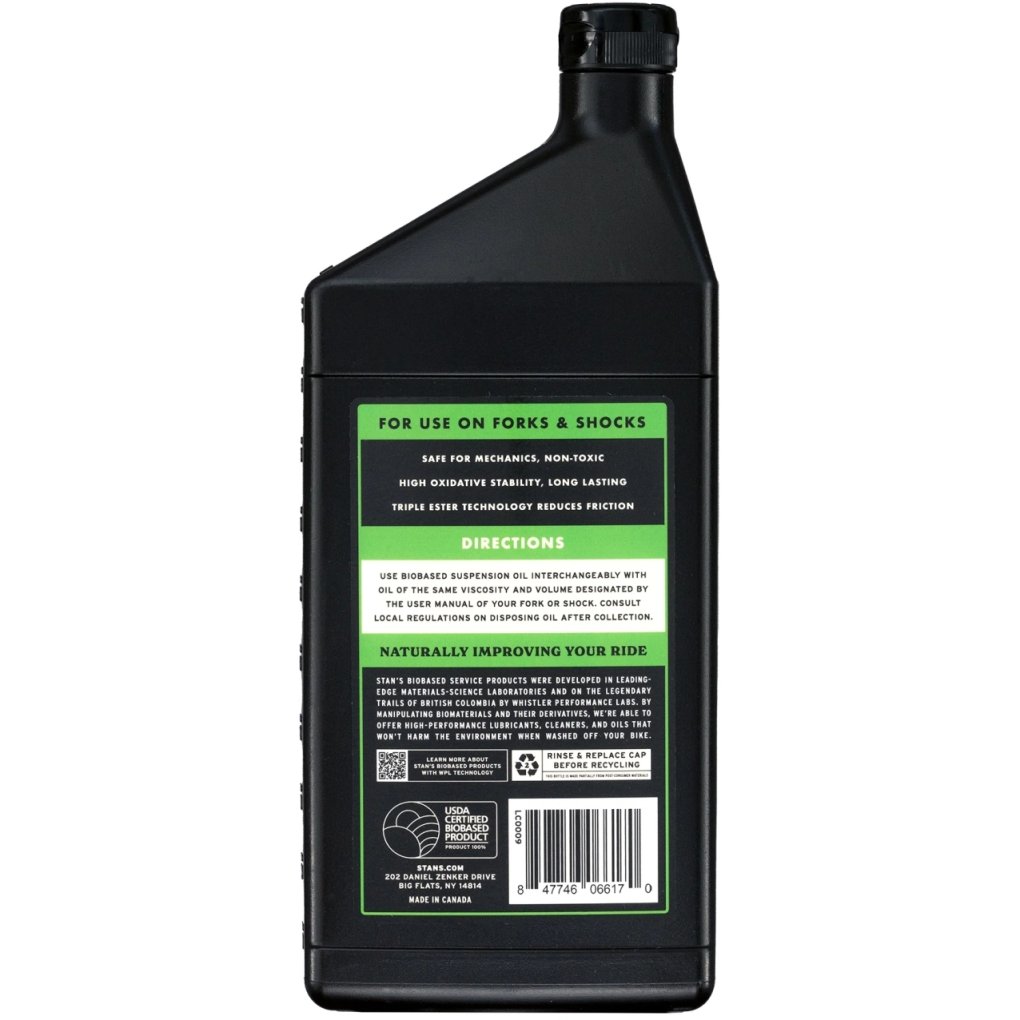 Stan's NoTubes Biobased Suspension Oil - 1000ml - 10WT