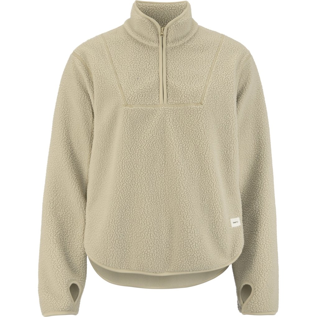 CRAFT Join Pile 1/2-Zip Fleece Sweater Women - Hay