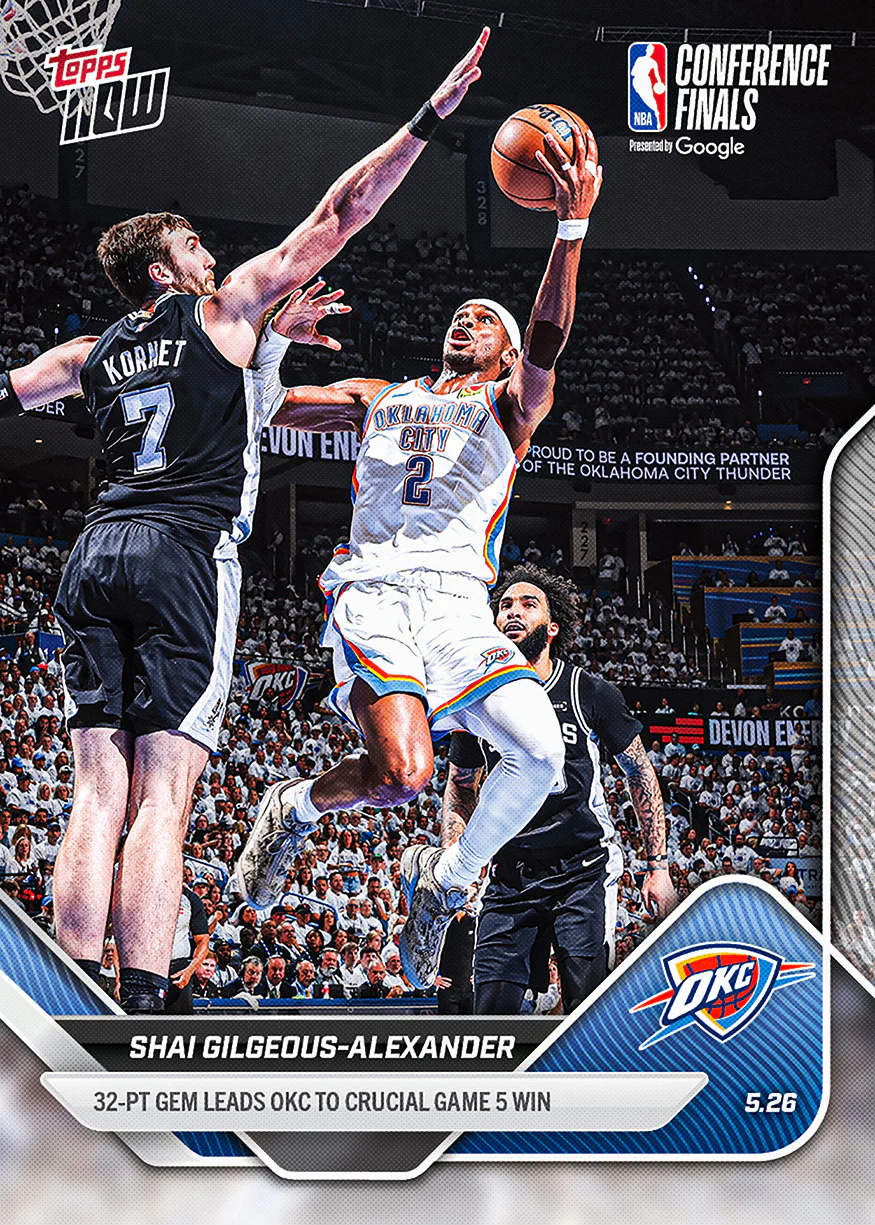 Shai Gilgeous-Alexander - 2025-26 NBA Topps NOW® - Card 322