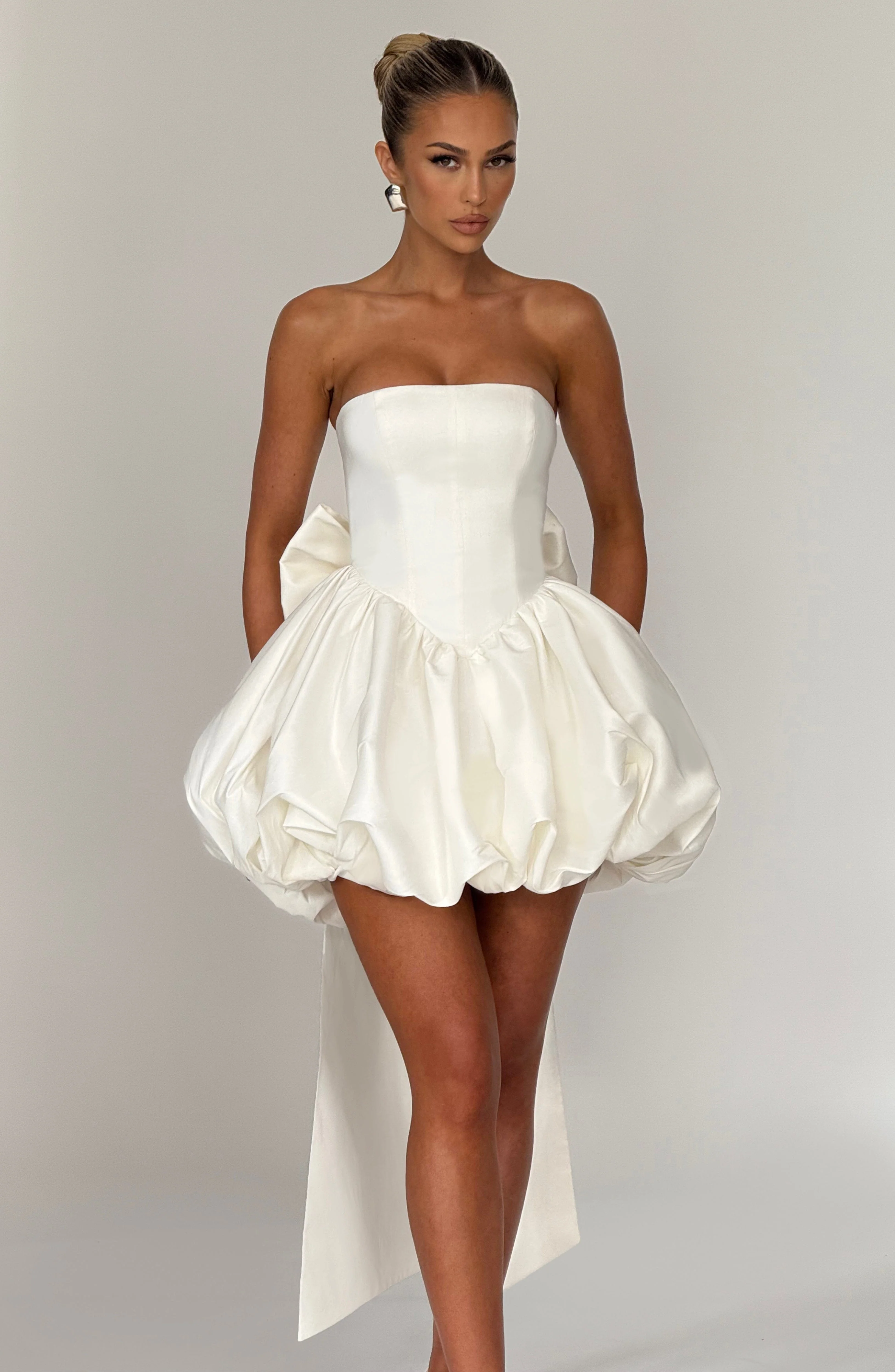 Lotus Mini Dress - Ivory
