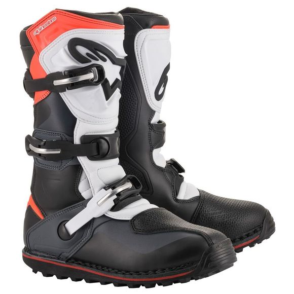 Alpinestars TECH-T trials boots - BLACK GRAY RED FLUO 2025 - Gray / RedRef: AP11742