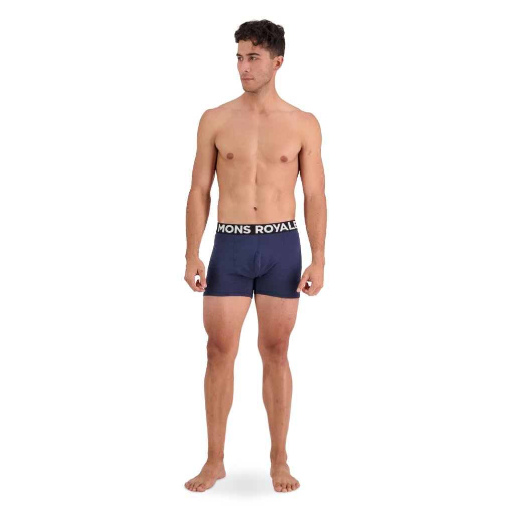 Mons Royale Hold 'em Shorty Merino Boxer Men - midnight