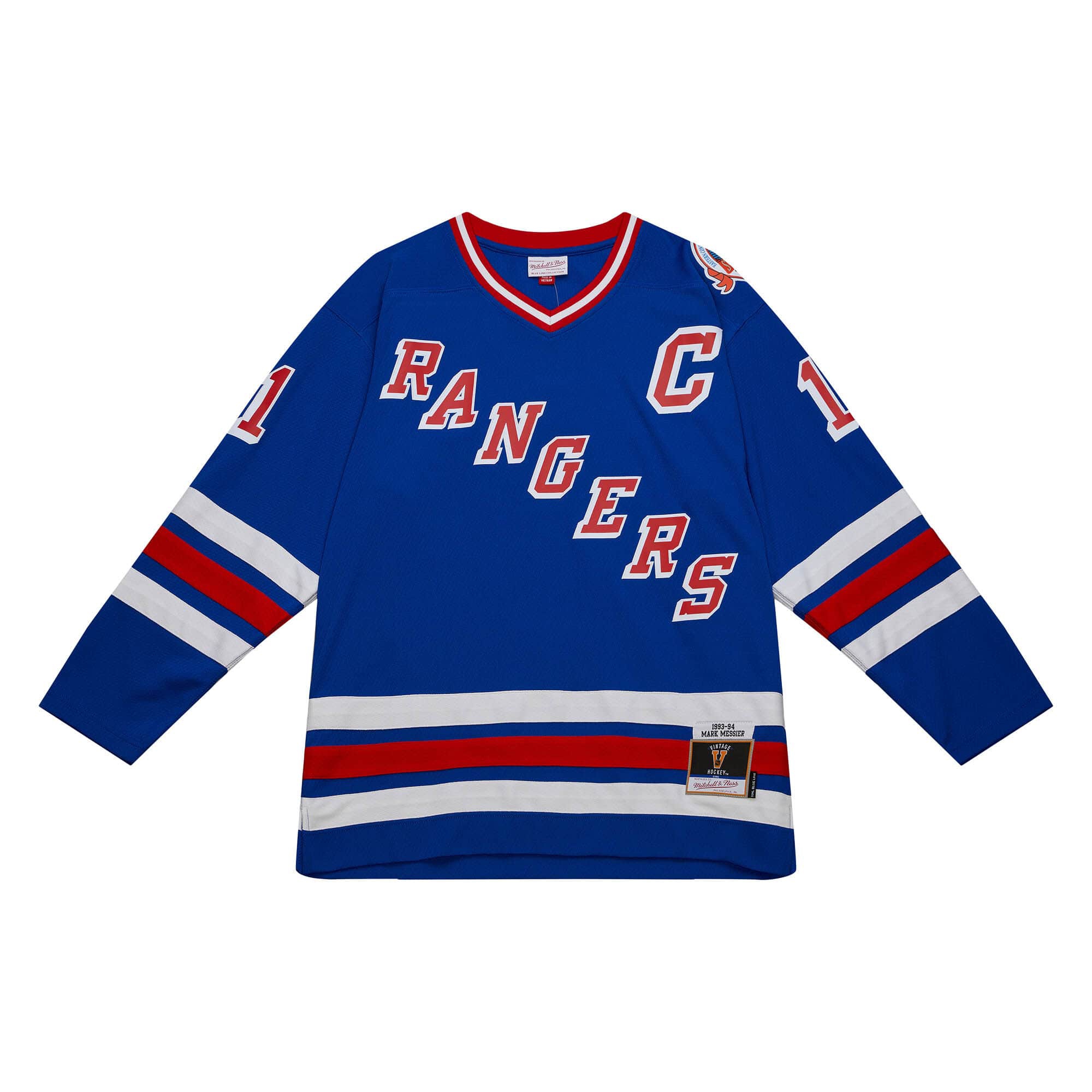 Mark Messier #11 New York Rangers 1993-94 Mitchell & Ness NHL Jersey Blue