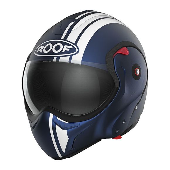 ROOF Ro9 Boxxer 2 stripes - blue / white helmetRef: Ro0384-Dbbmat