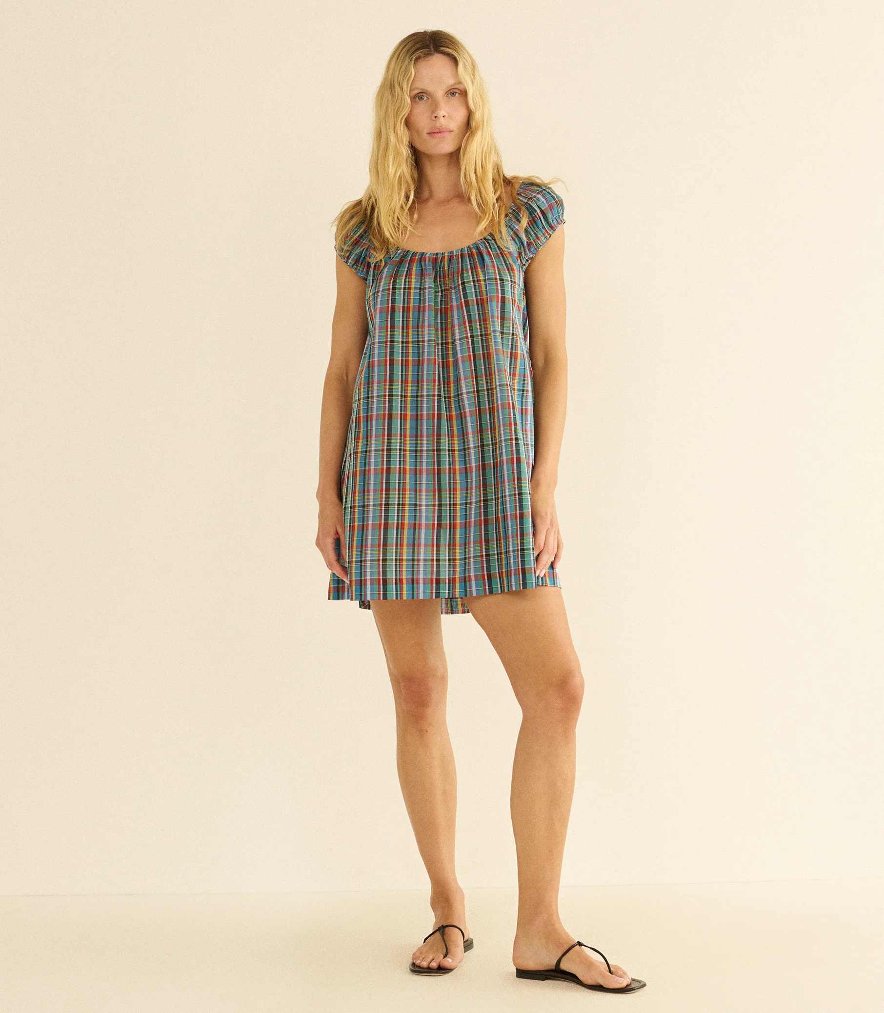 Faye Mini Dress - Alderbrook Plaid