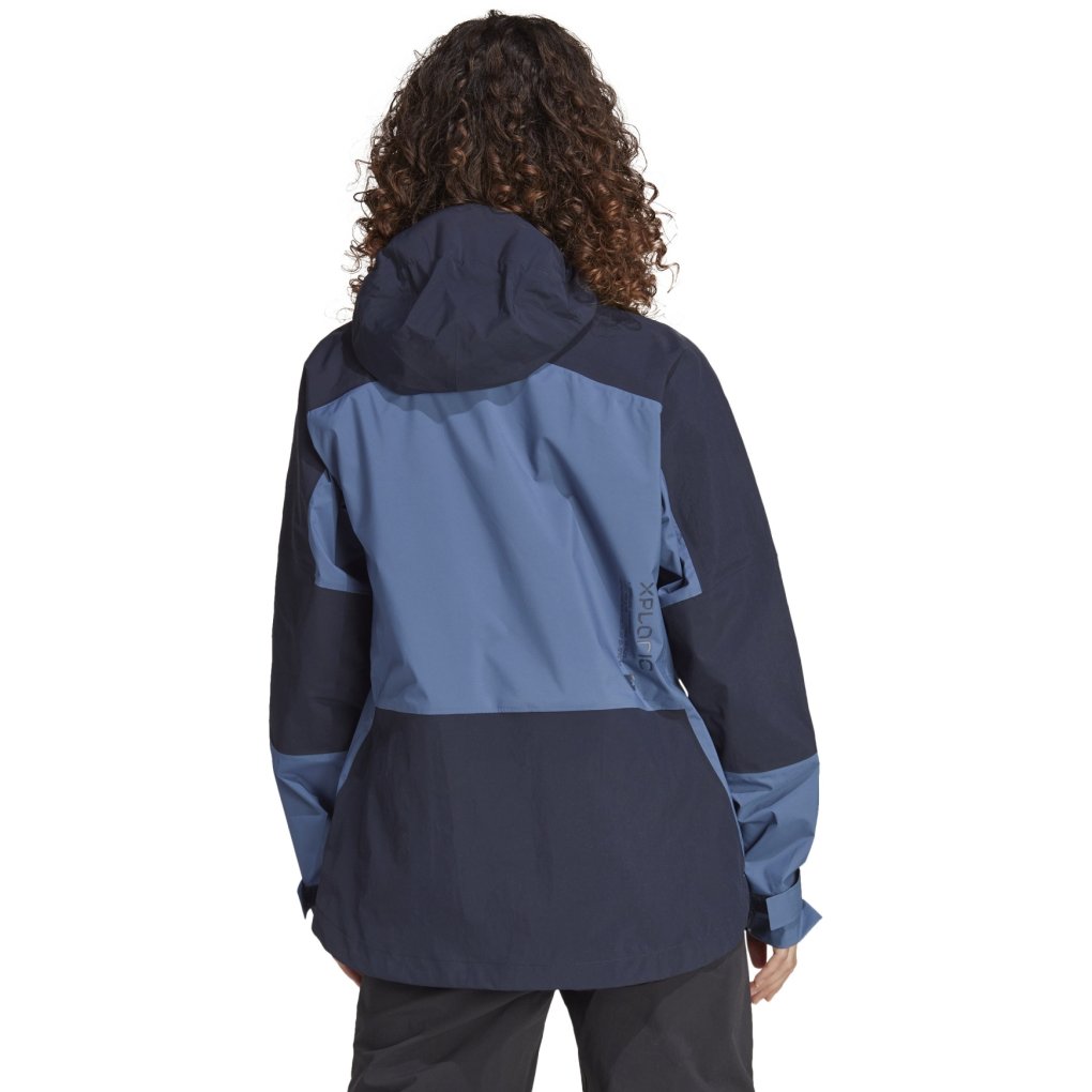 adidas XPLORIC Rain.Ready Hiking Jacket Women - wonder steel HN2942