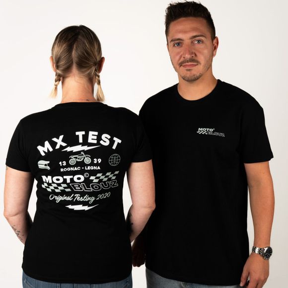 T-Shirt Motoblouz X MXTEST - HOMME - 20ANS - NoirRef : MB0413