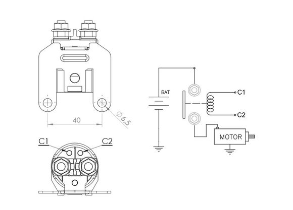 Démarreur Tecnium Relais de DZERef : TE20300A / 1148665