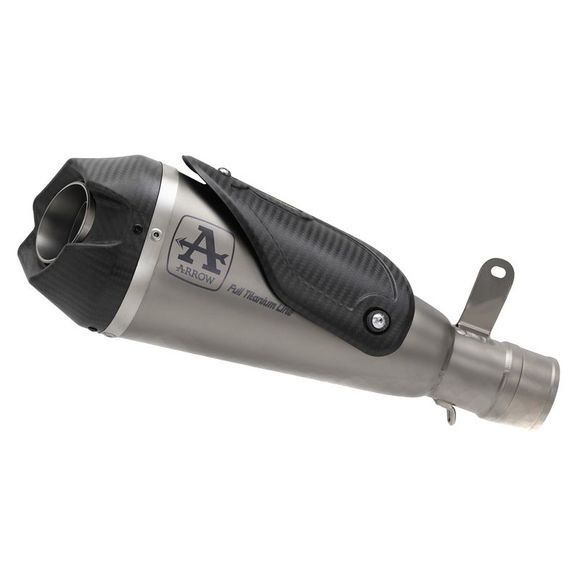 Arrow works titanium carbon end cap muffler - greyRef: AW0368 / 71920PK