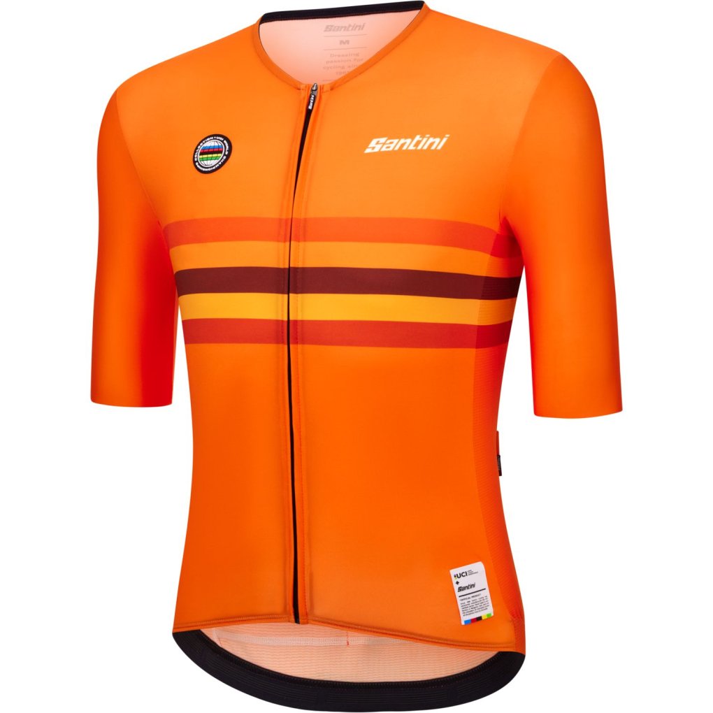 Santini UCI World Champion Jersey Men RE97175CUCINED - Netherlands