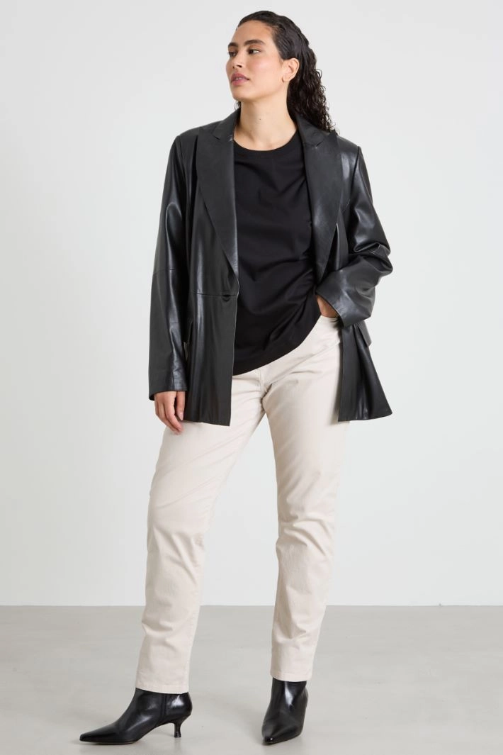 Cotton T-shirt - BLACK