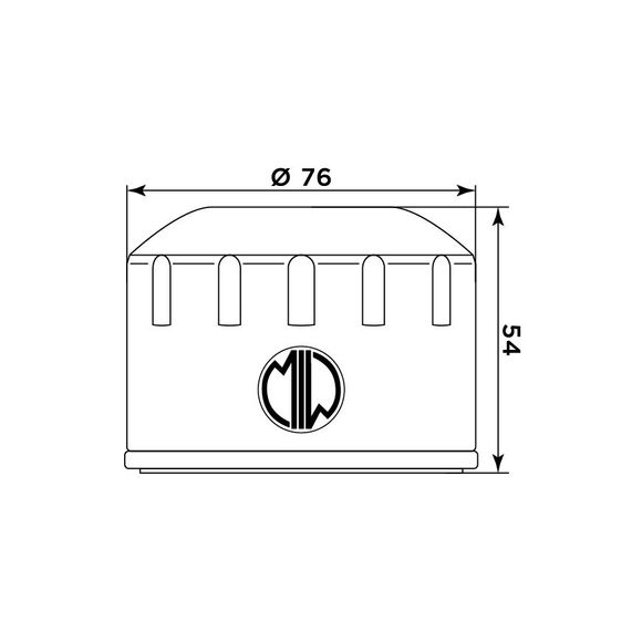 Meiwa 268164 oil filter original typeRef: 268164