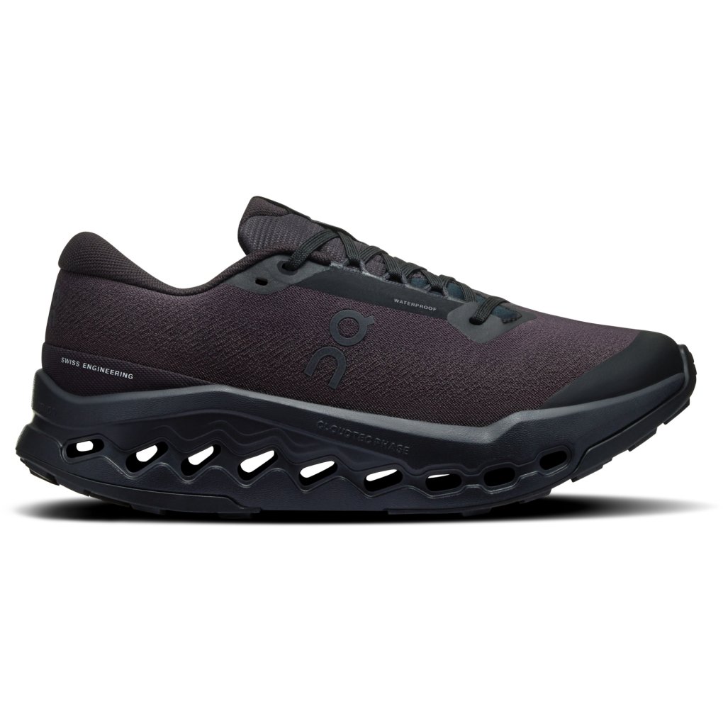 On Cloudsurfer Trail 2 Waterproof Running Shoes Women - Black | Black