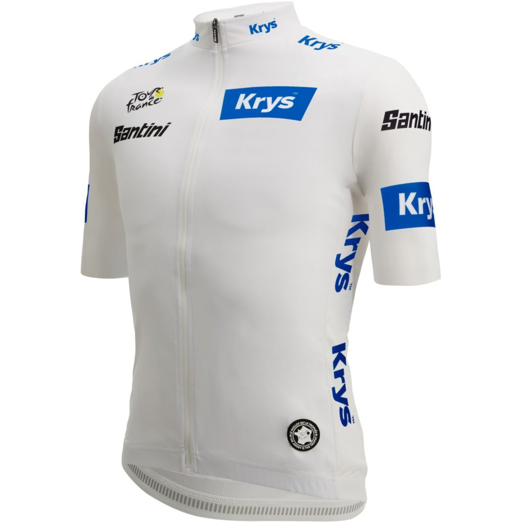 Santini Best Young Rider Jersey Men - Tour de France™ 2025 Collection Fan Line - RE97175CTDFBYR - white BI