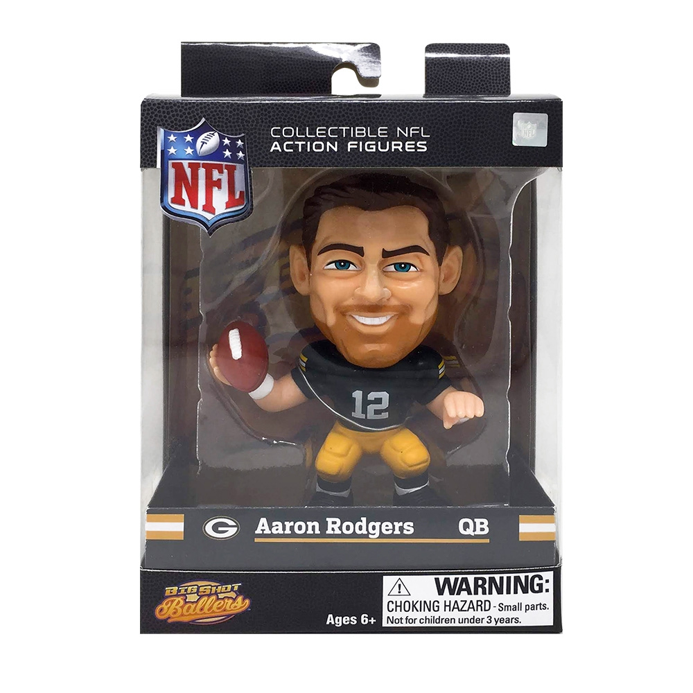 Aaron Rodgers Green Bay Packers Big Shot Ballers NFL Figure