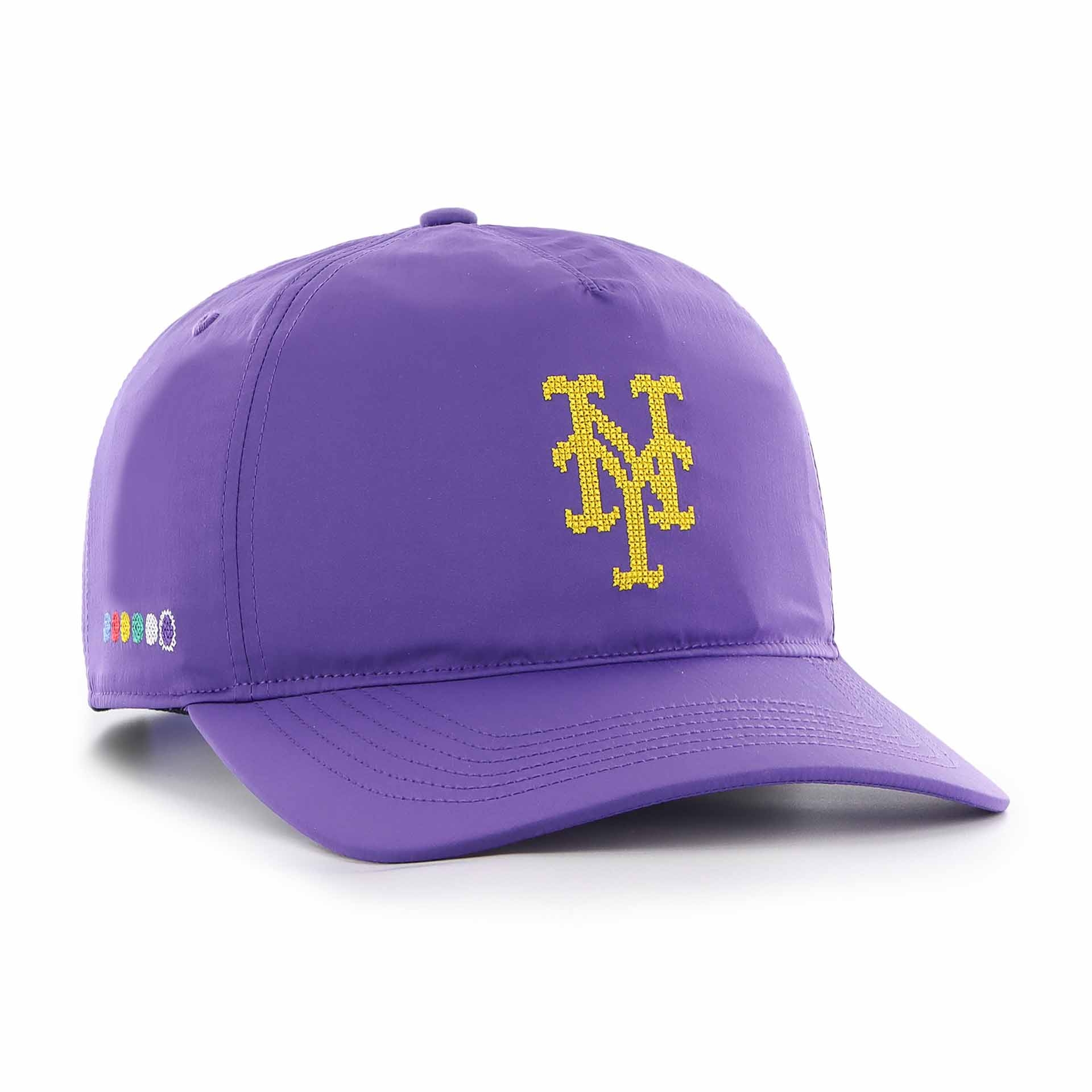 New York Mets Eight Bit Hero Hitch '47 Adjustable MLB Cap Purple