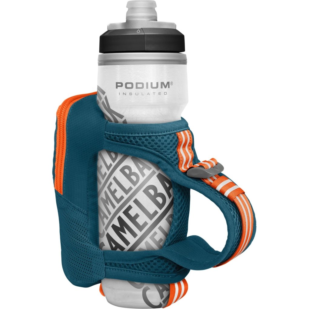 CamelBak Quick Grip Chill Insulated Handheld + 620ml Podium Chill Insulated Bike Bottle - corsair teal