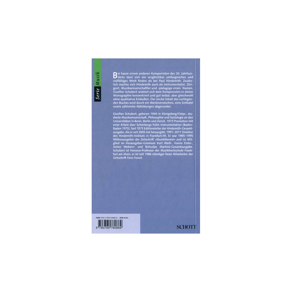 Schott Hindemith Konzis – Thomann Ireland