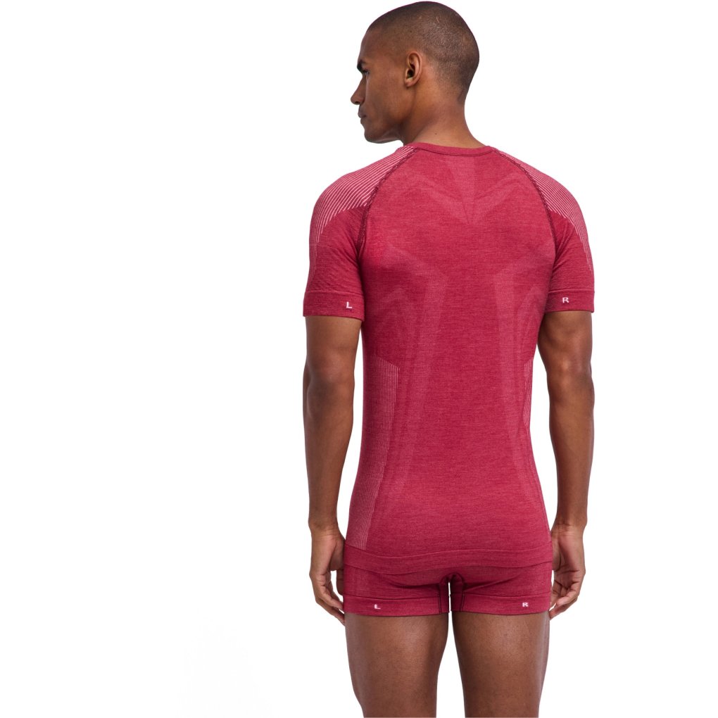 Falke Wool-Tech Light Short Sleeve Shirt Men - ruby 8830 (33252)